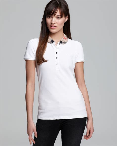 burberry white shirt womens